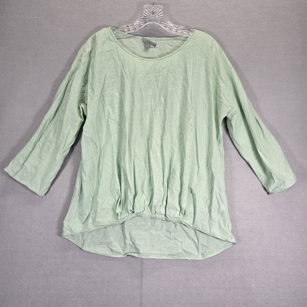 Cos Top Jumper Women Light  Blouse  Size 12 Green